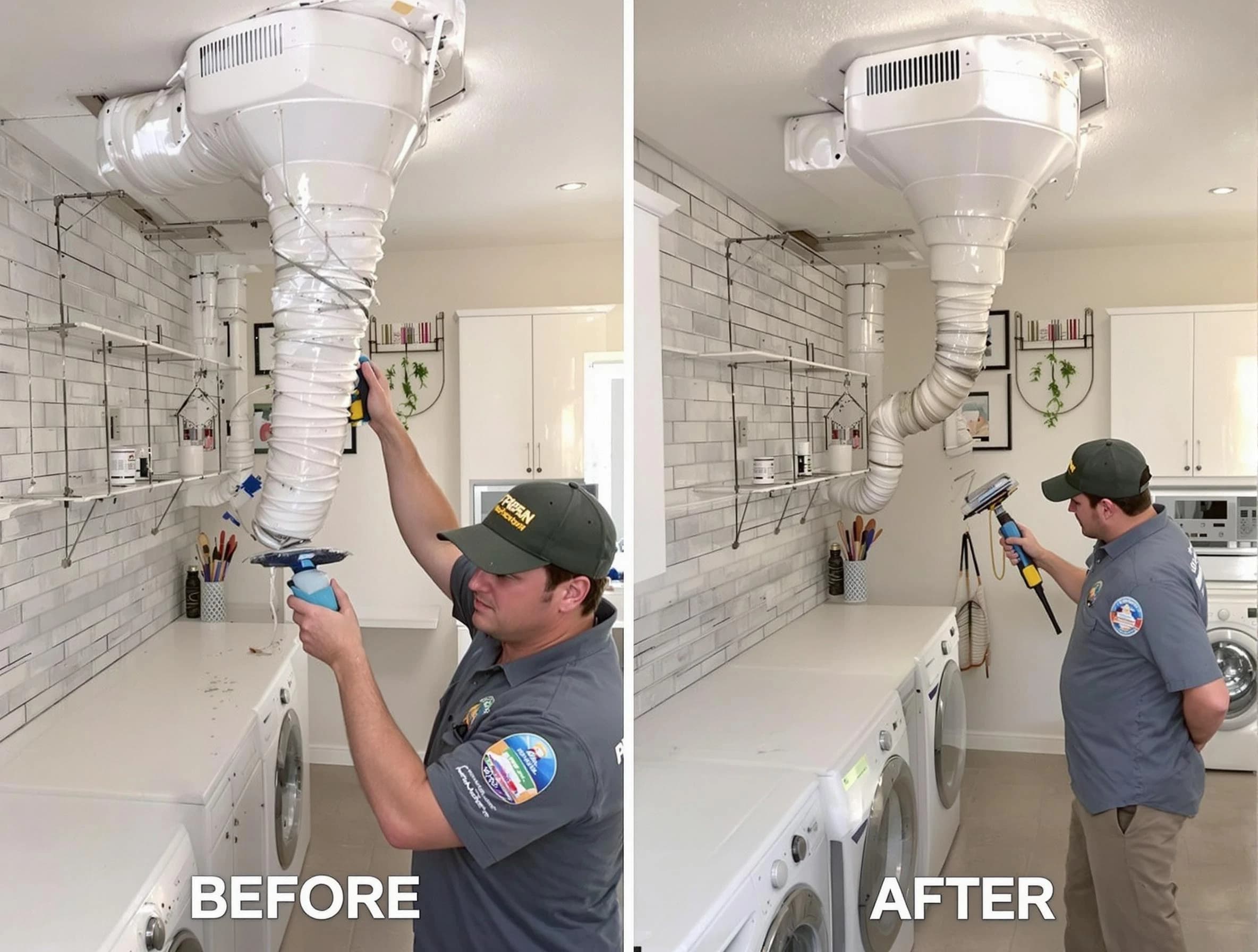 Professional dryer exhaust vent cleaning by Worcester Dryer Vent Cleaning in Worcester