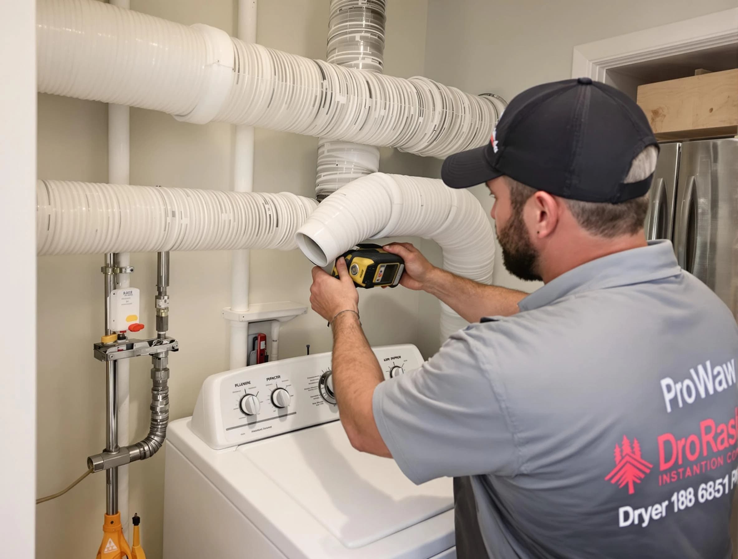 Professional dryer vent hose installation by Worcester Dryer Vent Cleaning in Worcester