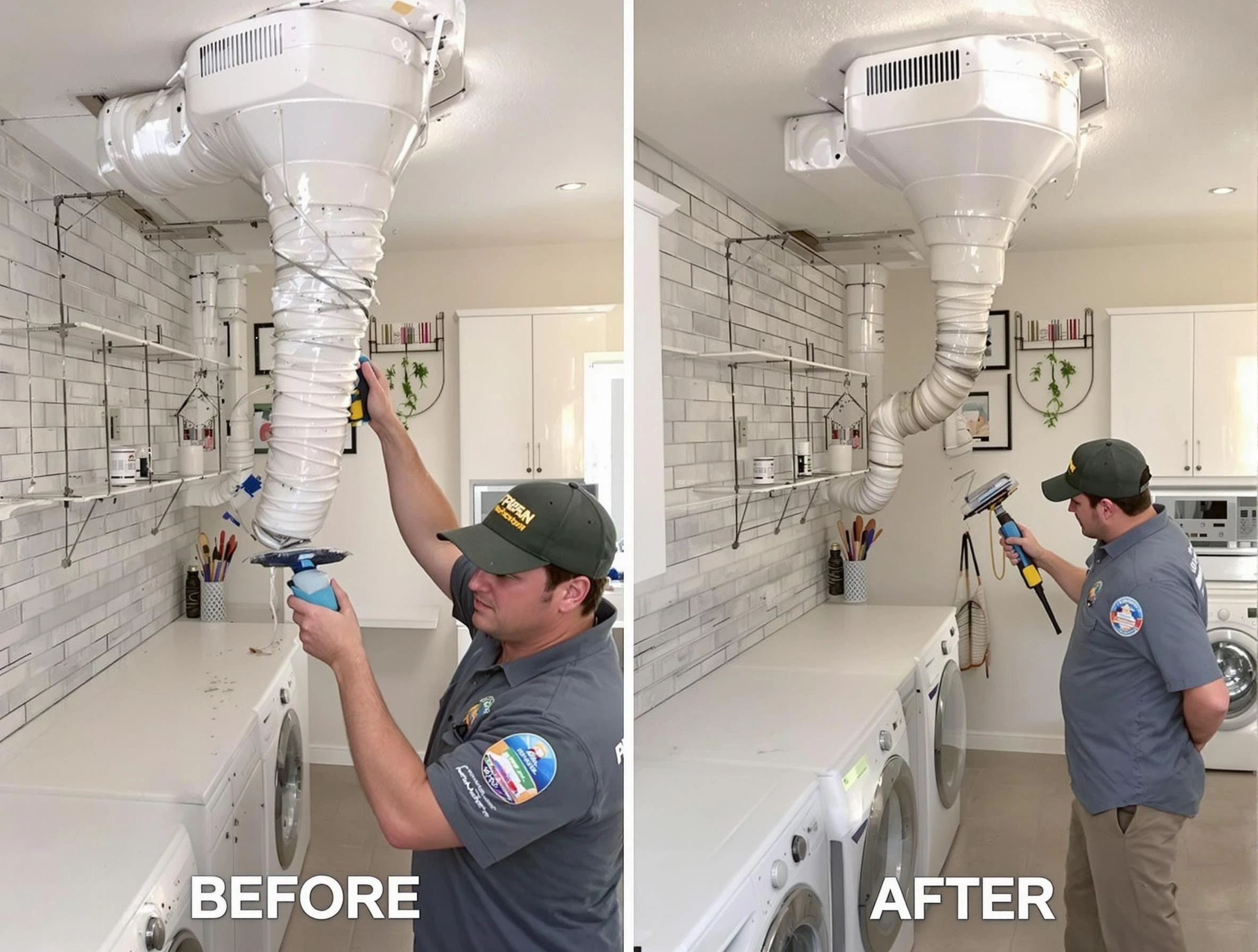 Professional dryer exhaust vent cleaning by Worcester Dryer Vent Cleaning in Worcester